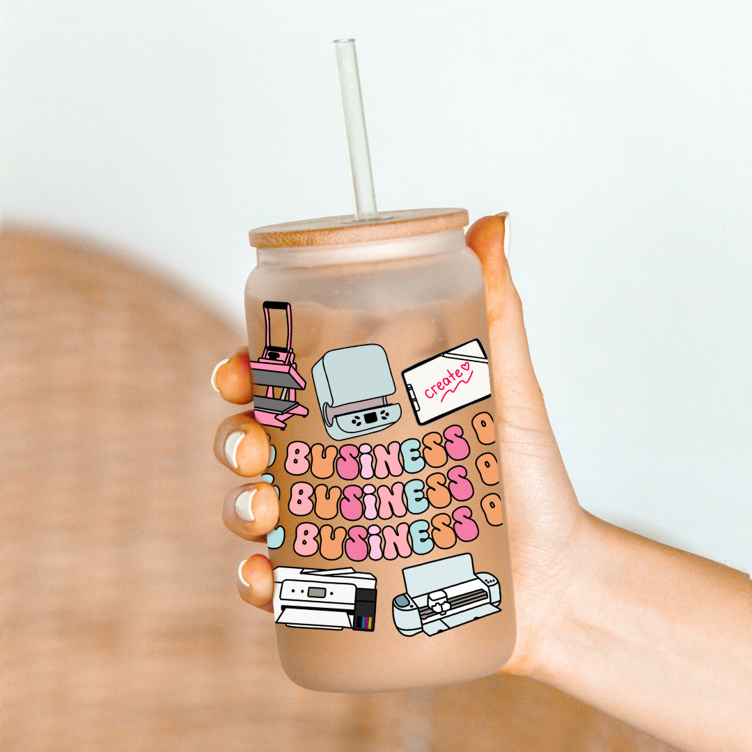 Small Business Owner Glass Can
